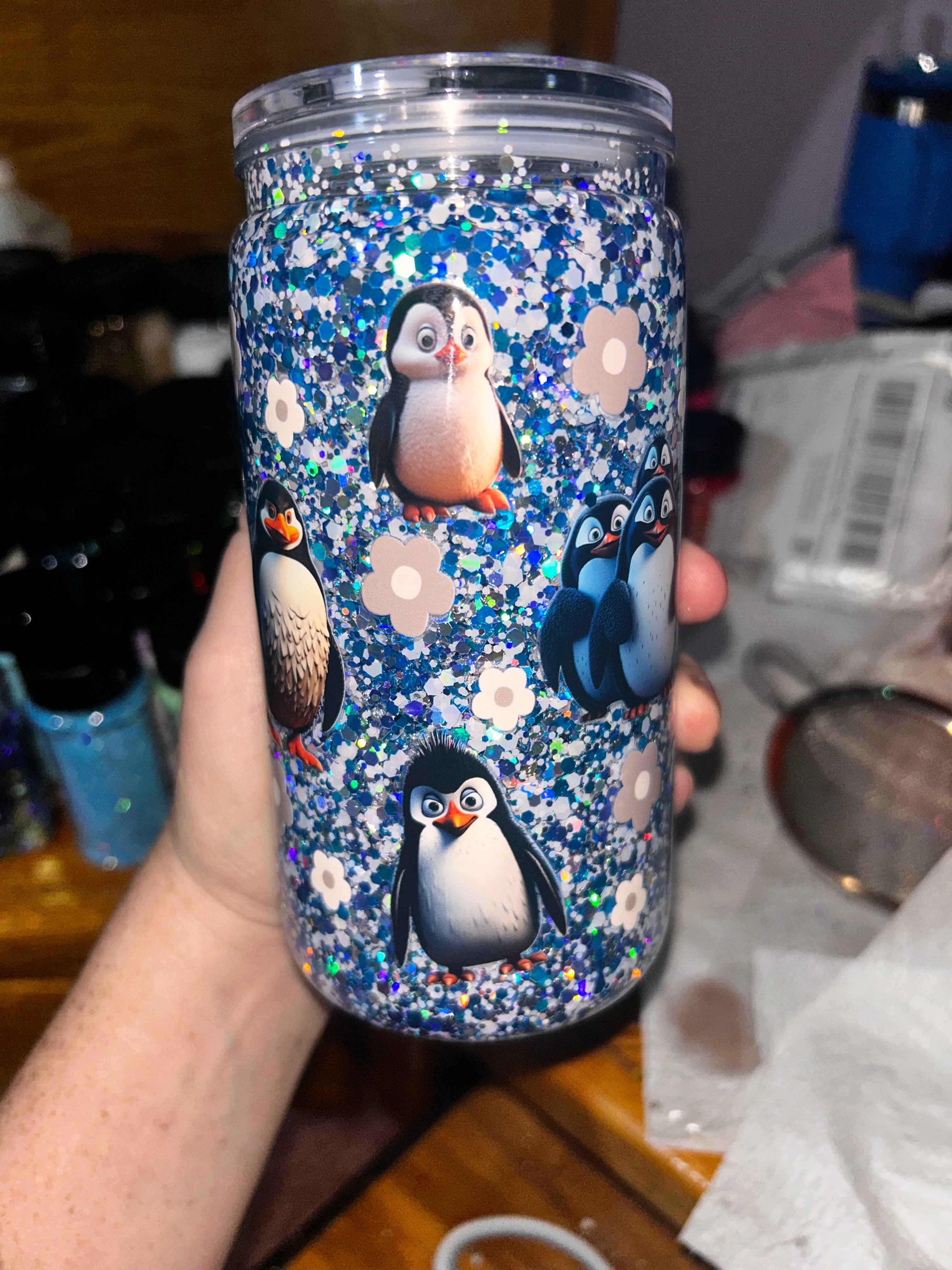 Snow globe cup(Example pic)